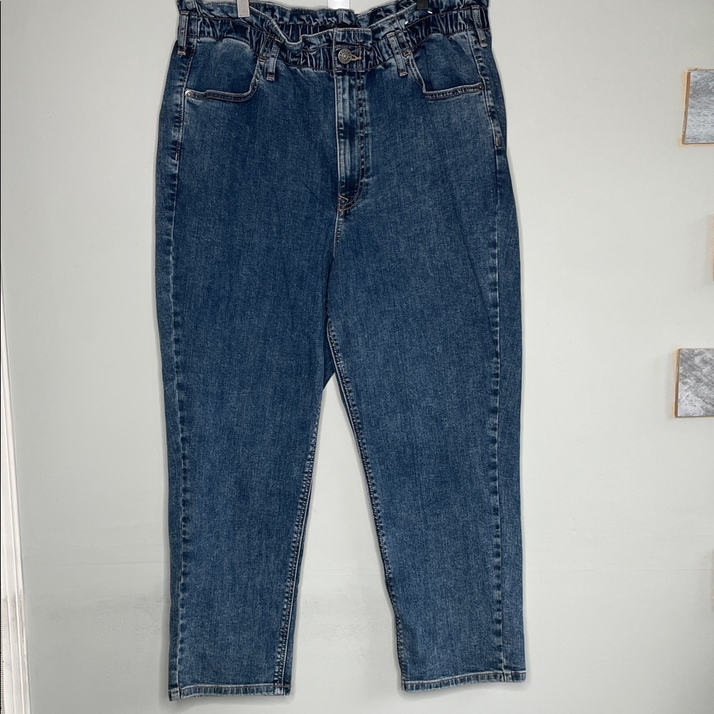 Express Women’s  Mom jeans Dark Blue Jeans